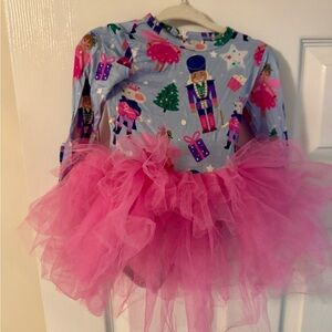 bums and roses tulle tutu bodysuit dress - 3-6mo EUC